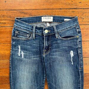 Frame Denim Jeans Le Skinny de Jeanne Ripped Style Size 24